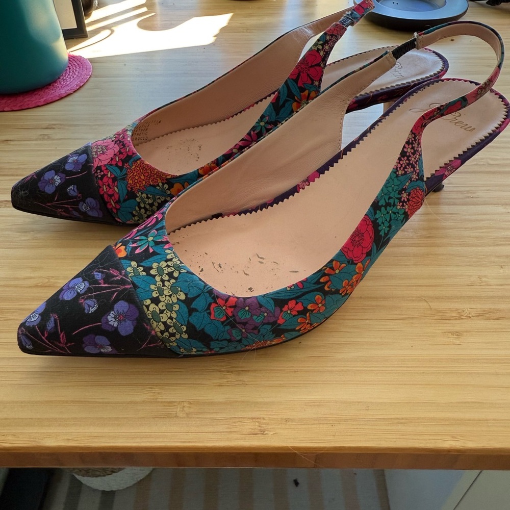 J. Crew Liberty London Slingback Heels